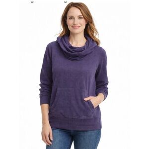L.L. Bean Pullover Sweatshirt Purple Size Medium